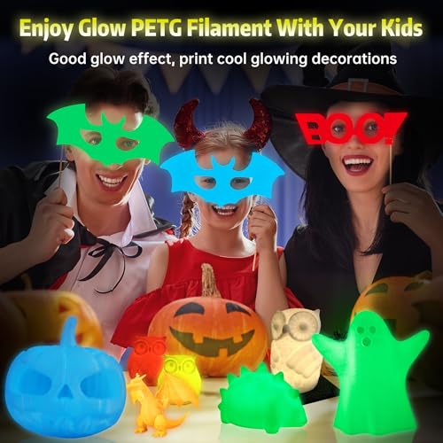 SUNLU 3D Printer Filament Bundle Multicolor PETG 1.75mm, 8 Pack, 2kg Total V41641