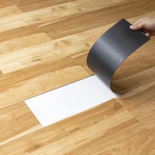 Self Adhesive Vinyl Flooring Planks Wood Effect Waterproof Grey 36pcs U963416