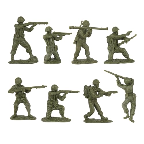 BMC CTS WW2 US Infantry Plastic Army Men 33pc OD Green 1:32 C3531
