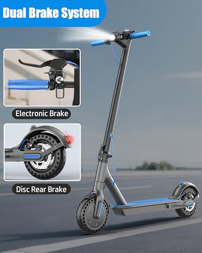 Electric Scooter for Adults, 500W Motor, 19MPH, Foldable Commuter Q352
