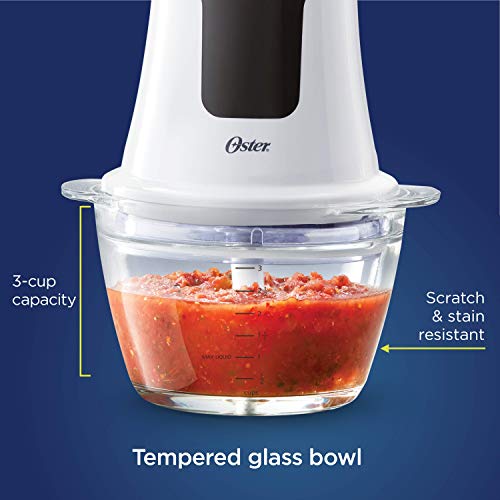 Oster 3 Cup Mini Food Chopper, White I355