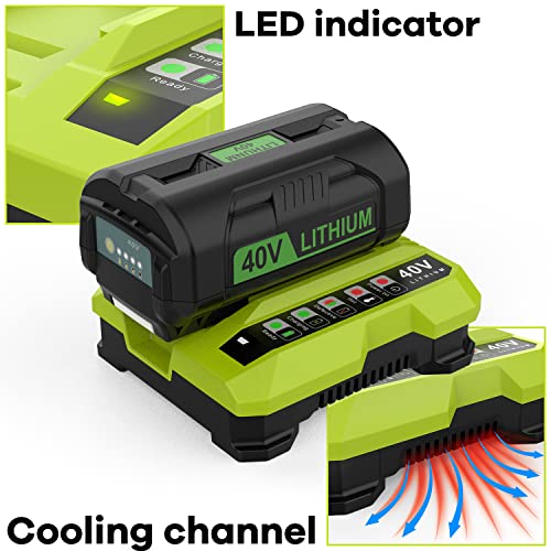 40V 6500mAh Lithium-ion Battery for Ryobi 40V Cordless Tools B102