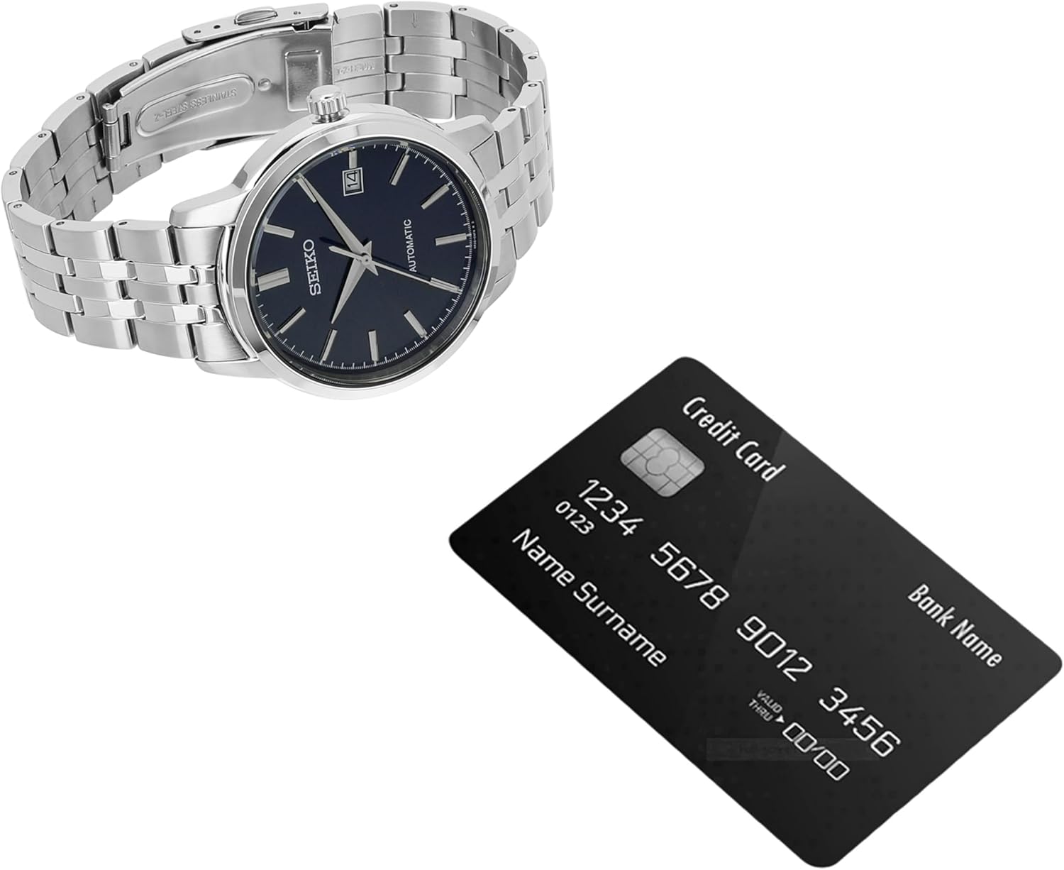 Seiko Men Analog Automatic Watch Stainless Steel Strap SRPH87K1 Blue D332247