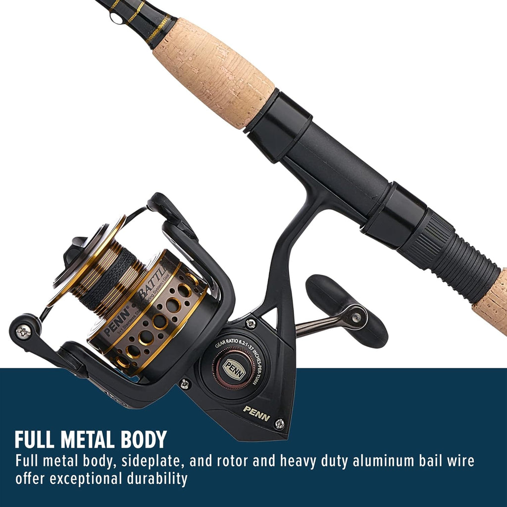 Penn Battle Spinning Reel and Fishing Rod Combo O70263