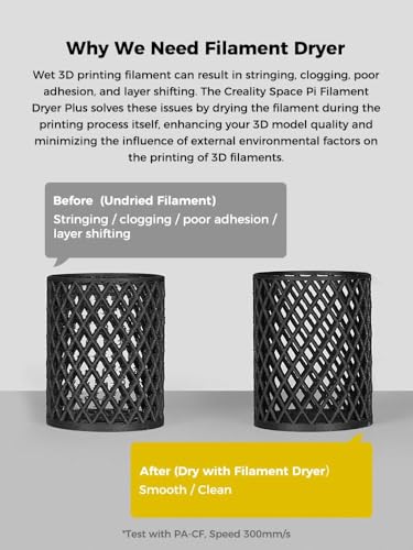 Creality 2kg Black & White PLA 1.75mm Filament Bundle for 3D Printing L6778