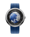 CIGA Design Mechanical Automatic Watch Blue Planet U Series Stainless Steel/Titanium/Ceramics Case Sapphire Crystal Fluororubber/Ceramics Strap Watches Gifts for Men and Women