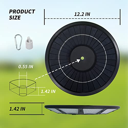 Solar Flagpole Light 6000 Lumens 566 LED IP67 Waterproof Q425642