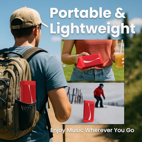 OontZ Angle 3 Portable Bluetooth 5.4 Speaker, IPX5 Water-Resistant, Black B762769