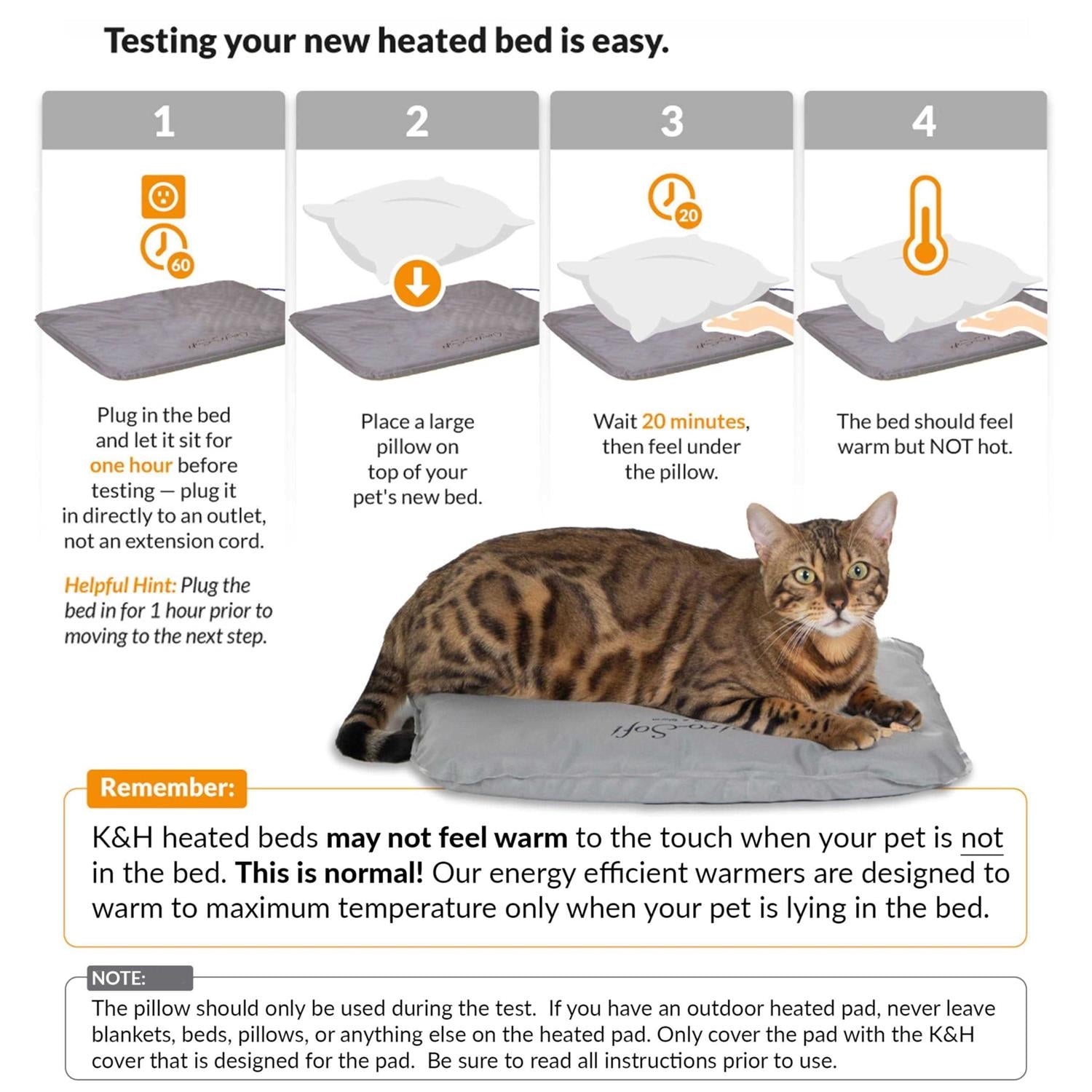 K&H Lectro-Soft Outdoor Heated Pet Bed G297986