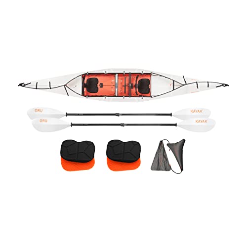Oru Kayak Foldable Kayak Haven TT | for 1 or 2 People - Stable, Durable, Lightweight - Lake and River Kayaks - Beginner, Intermediate - Size (unfolded)