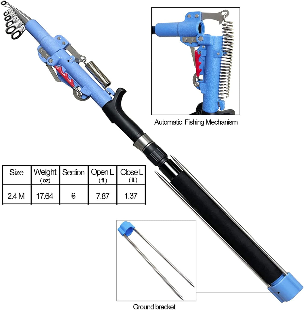 Telescopic Fishing Rod and Reel Combo Saltwater Freshwater Kit J221197