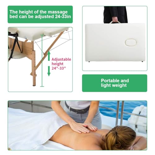 BestMassage Portable Massage Table 28 inch Folding Spa Bed with Bag X618857