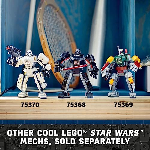 LEGO Star Wars Boba Fett Mech Action Figure, Posable with Shield, Blaster & Jetpack F314