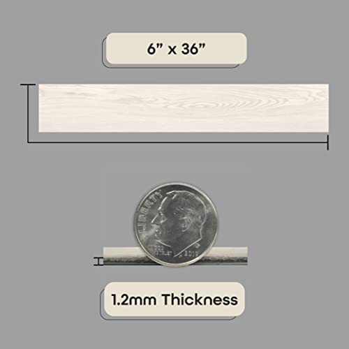 Achim Home Decor Nexus Planks Peel and Stick Vinyl Floor Tile, Hickory, 10-Pack E9163