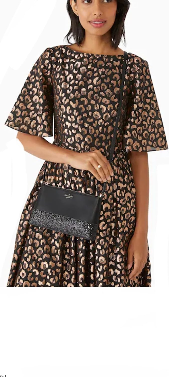 Kate Spade New York Flash Glitter Crossbody Black J124469