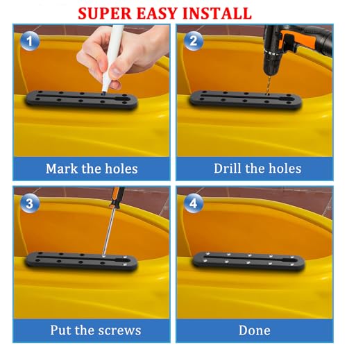 Kayak Low Profile Track for Fishing Rod Holder and Accessories S63794