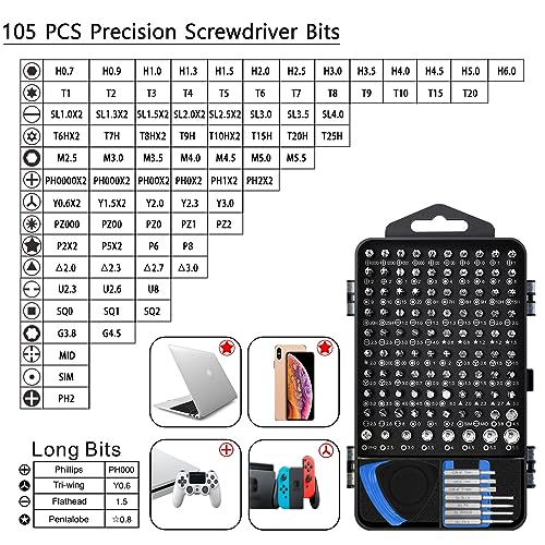 135 in 1 Precision Screwdriver Set for Laptop, PC, Phone & Console Repair F85806
