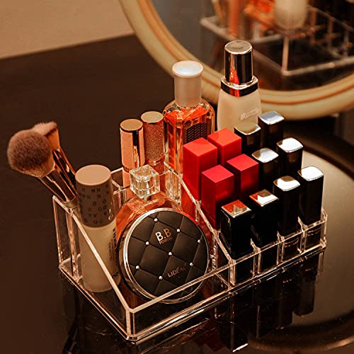 Cq Acrylic Clear Makeup Organizer with 8 Drawers, Set of 3 F22446
