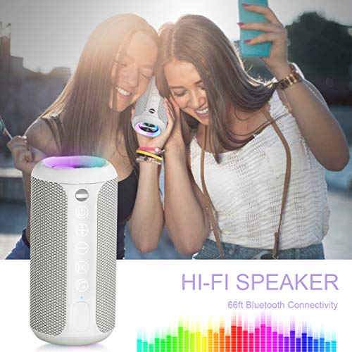 Ortizan Portable Bluetooth Speaker IPX7 Waterproof 24W Loud Sound, Black J77282