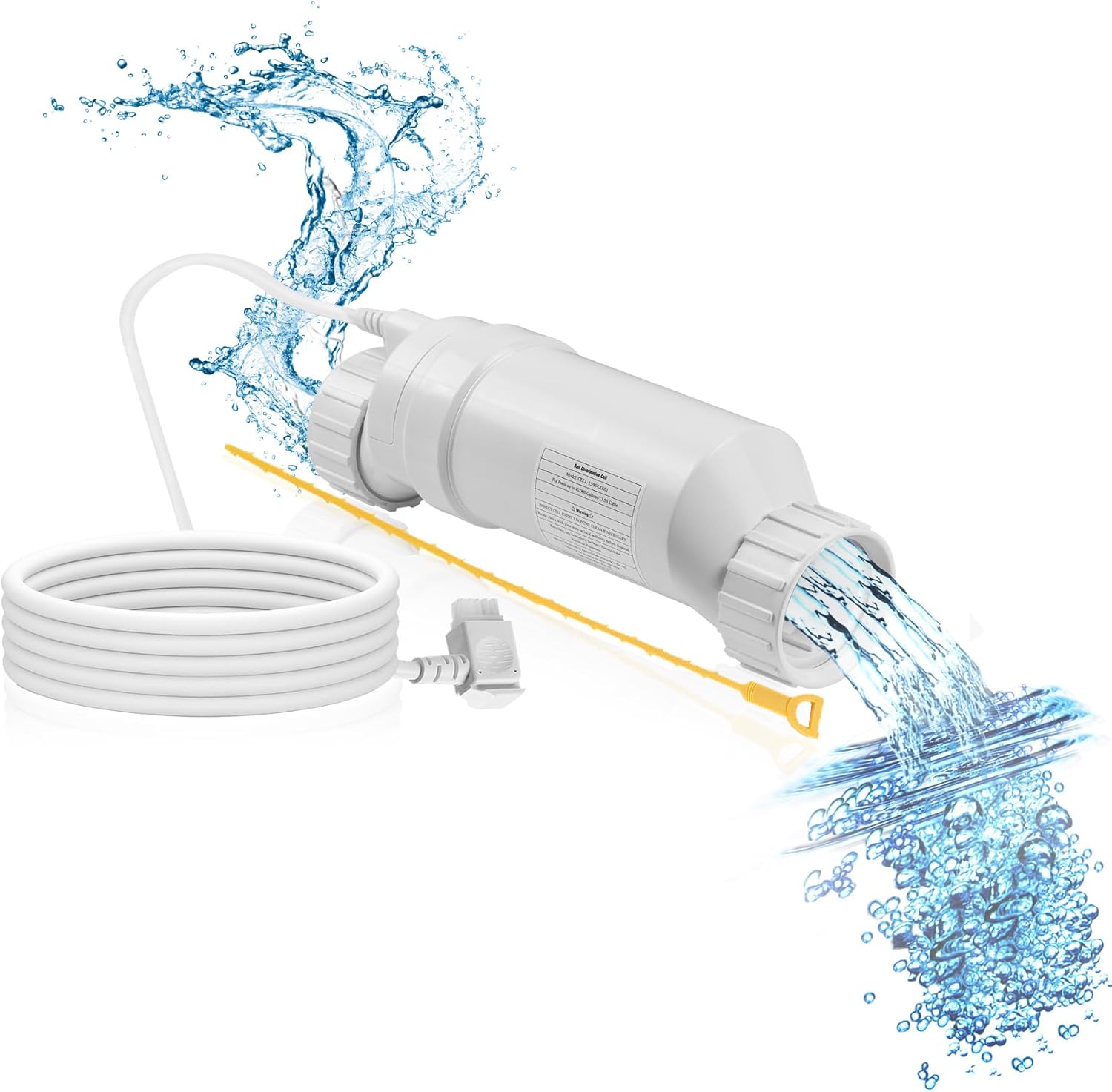 T-Cell-15 Salt Cell up to 40,000 Gallons Pool, T-15 Salt Cell Compatible with Hayward Turbo Cell T-15, Salt Cell for Inground Pools