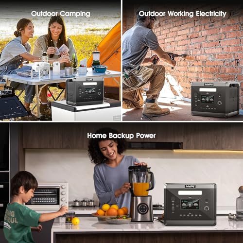 SolarPlay 2400W Portable Power Station 2160Wh Solar Generator with 200W Panel K427