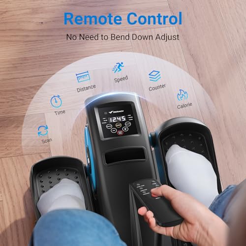 MERACH Under Desk Elliptical Machine, Portable Quiet Seated Pedal Exerciser W697