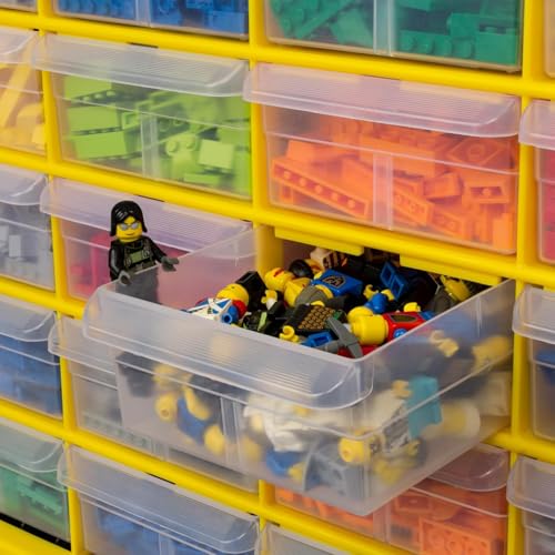 Akro-Mils 24-Drawer Plastic Storage Cabinet, Black I624065