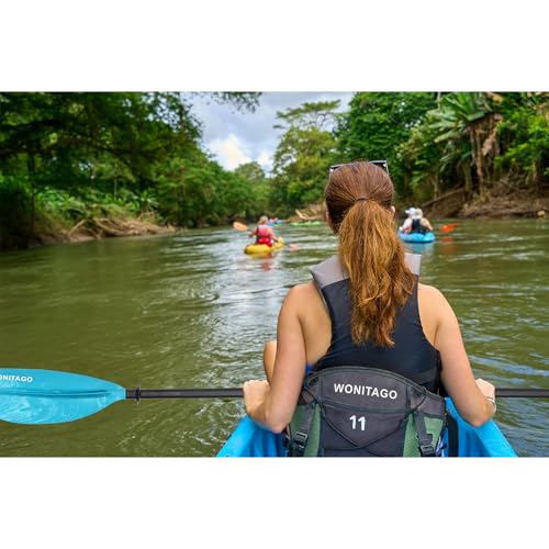 Kayak Paddles with Alloy Shaft and PP Blade, Adjustable 230-250 cm E1062