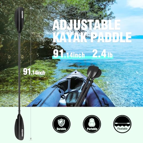 Kayak Paddle 231cm Aluminum Shaft with Fiberglass Blade B36756