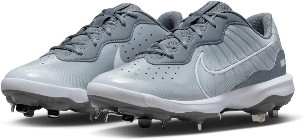 Nike Alpha Huarache Varsity 4 Low Metal Baseball Cleats Gray Size 12 F51867