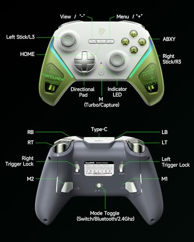 EasySMX D10 Wireless Gaming Controller with Charging Dock for PC/Switch/iOS/Android TV A757