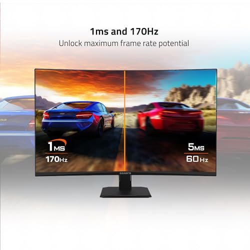 GIGABYTE GS32QC 31.5" 165Hz 1440P Curved Gaming Monitor S798