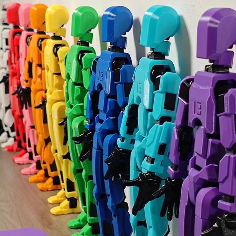 Titan 13 Action Figure Set, 3D Printed Multi-Jointed Dummy Robot (9pcs) Z973804