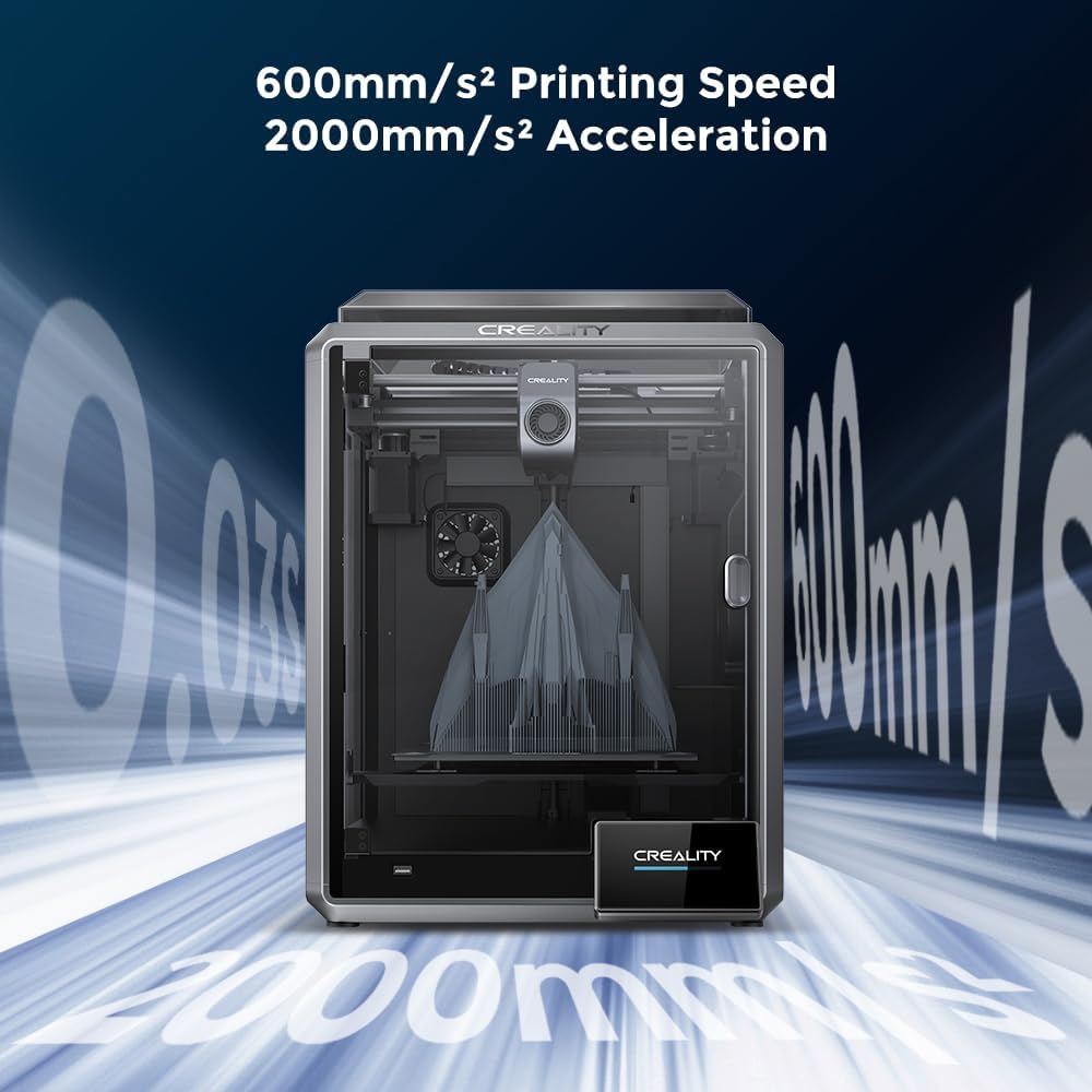 Comgrow Creality K1 3D Printer with Hyper PLA Filament Black Z230888