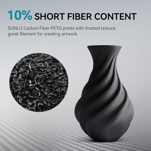 SUNLU 3D Printer Filament Bundle Multicolor PETG 1.75mm, 8 Pack, 2kg Total V41641