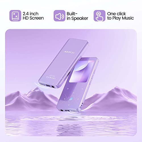 AGPTEK 64GB Bluetooth MP3 Player with 2.4 Inch Screen U9874