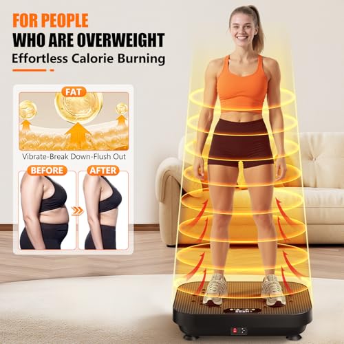 Vibration Plate Exercise Machine, 330 Lbs Capacity, 8 Modes K4598