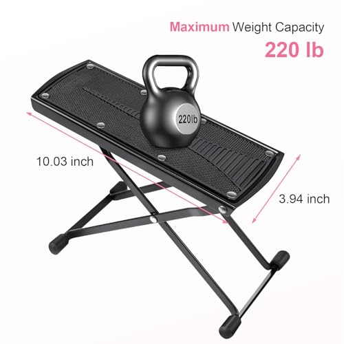 Subay Pedicure Foot Rest, 6 Heights Adjustable Foldable Stand C783936