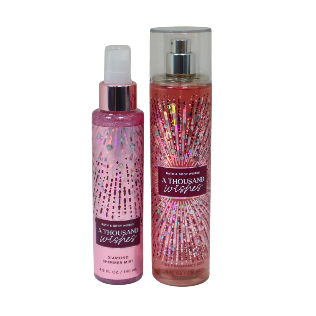 Bath & Body Works A Thousand Wishes Body Mist Gift Set 8 oz & 4.9 oz B40388