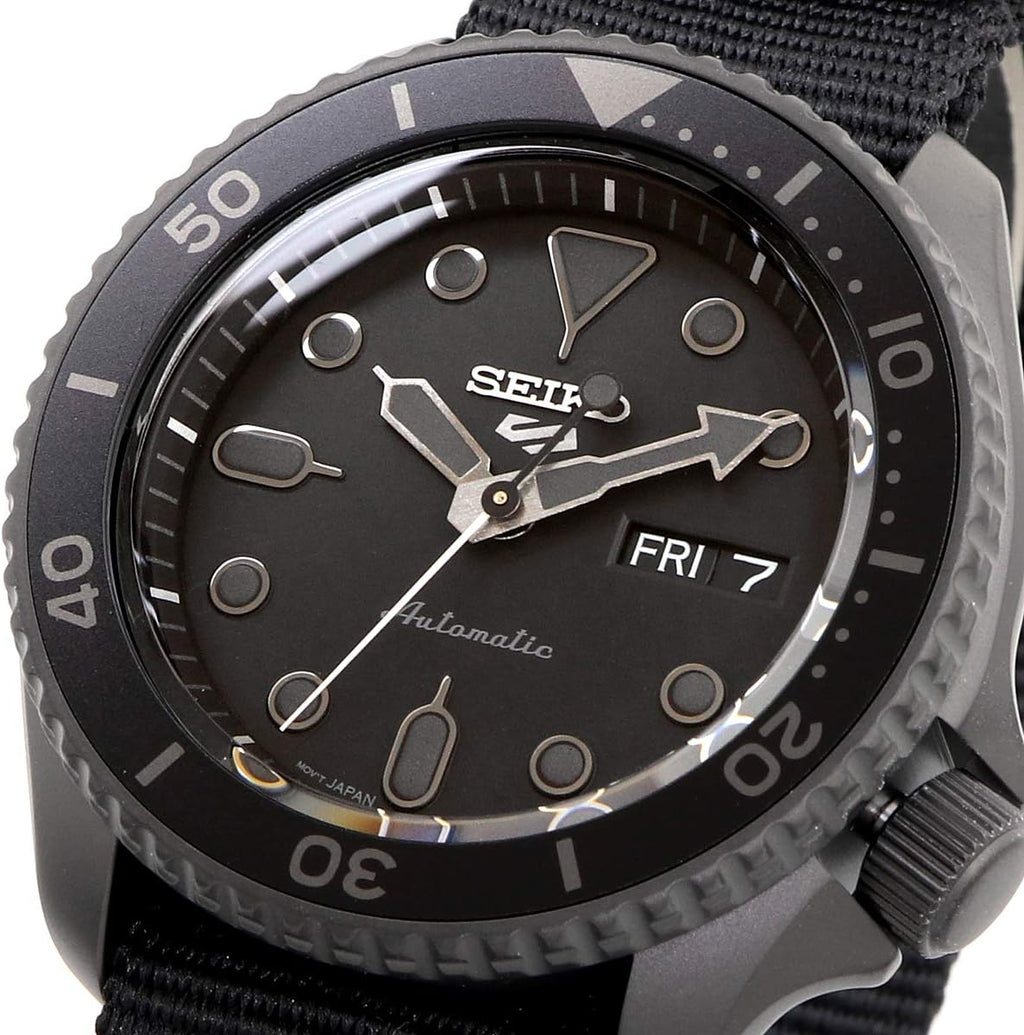 Seiko 5 Sports SKX Street Style Automatic Watch SRPD79 All Black A301889
