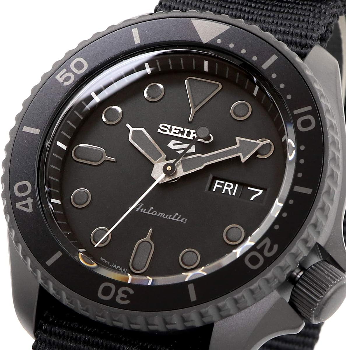 Seiko 5 Sports SKX Street Style Automatic Watch SRPD79 All Black A301889