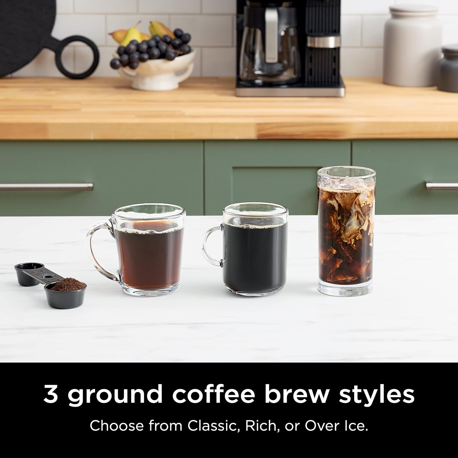 Ninja Espresso & Coffee Barista System, Single-Serve & 12-Cup, Black and Stainless Steel V49913
