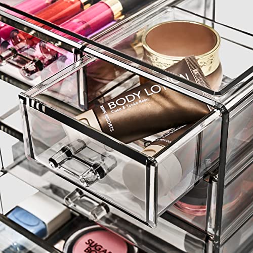 Sorbus Acrylic Makeup Organizer with 3 Large and 4 Small Drawers P627481