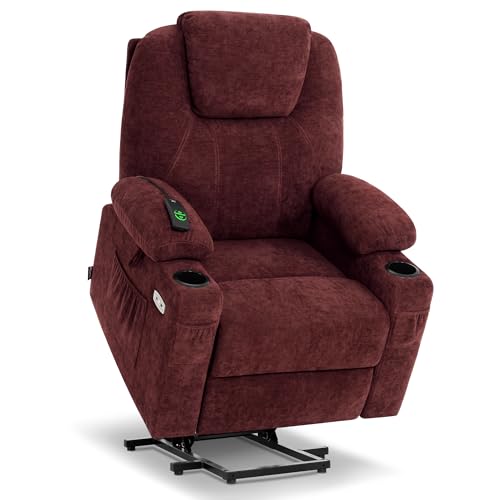 MCombo Small Power Lift Recliner Chair for Elderly with Heat and Massage, USB & Type C Ports J262