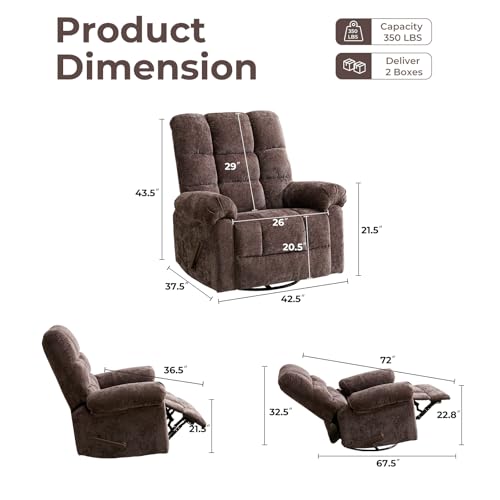 Oversized Power Lift Recliner Chair with Massage and Heat for Elderly, Beige R7985
