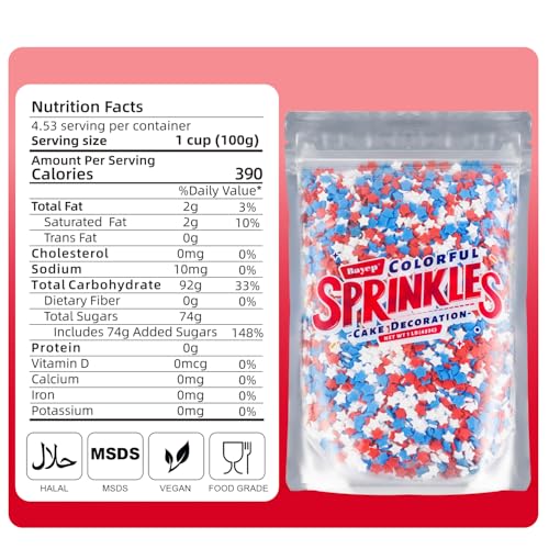 Christmas Sprinkles Bulk 1 lb - Red White Green Round Baking Toppings O347849