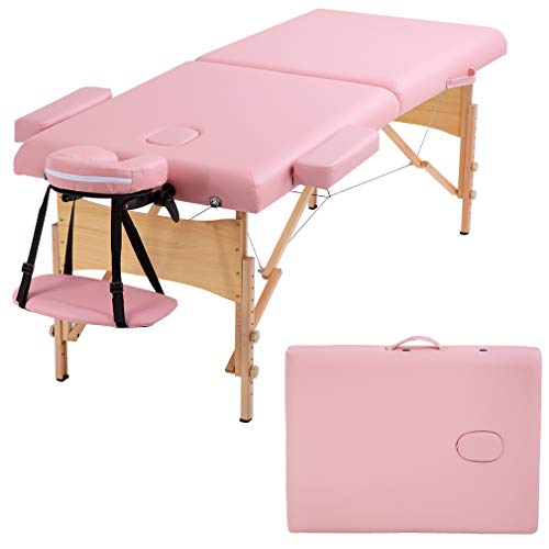 BestMassage Portable Massage Table 28 inch Folding Spa Bed with Bag X618857