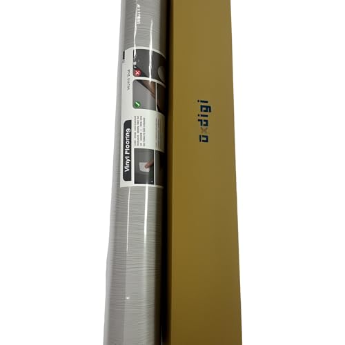 Oxdigi Peel and Stick Vinyl Flooring Roll 23"x393" Waterproof Wood Plank U1250