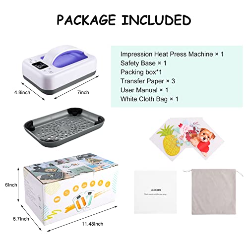 Heat Press Machine for T Shirts and HTV Vinyl Projects, Blue H589220