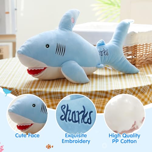 BSTAOFY 20'' Light Up Shark Stuffed Animal Glow Plush Toy I17161